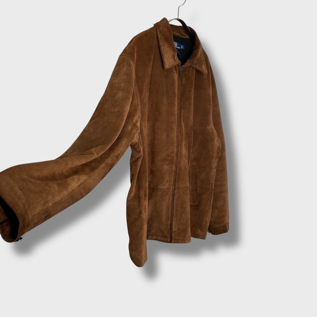 RalphLauren ラルフローレン　スエードレザージャケット　革　ブラウン　L