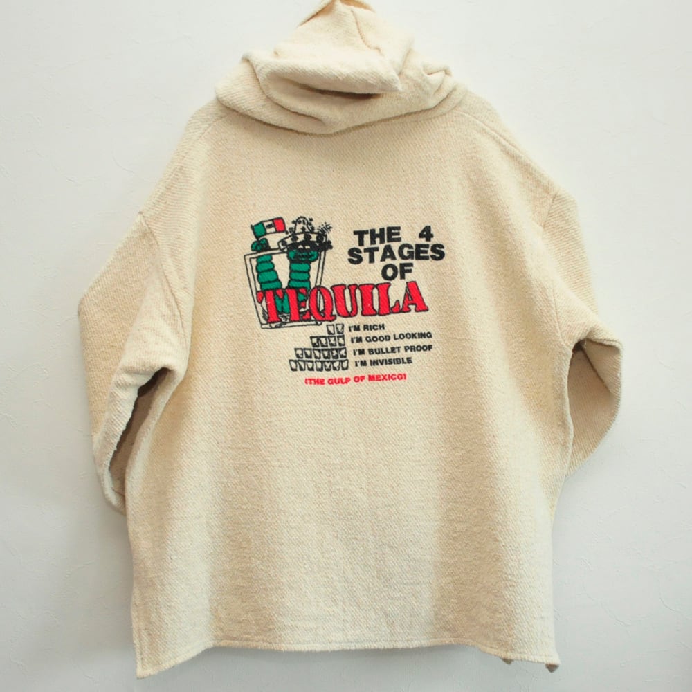The 4 STAGES OF TEQUILA Mexican hoodie{4 ステージ テキーラ メキシカンパーカー 古着 ユニセックス}