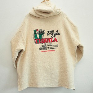 The 4 STAGES OF TEQUILA Mexican hoodie{4 ステージ テキーラ メキシカンパーカー 古着 ユニセックス}