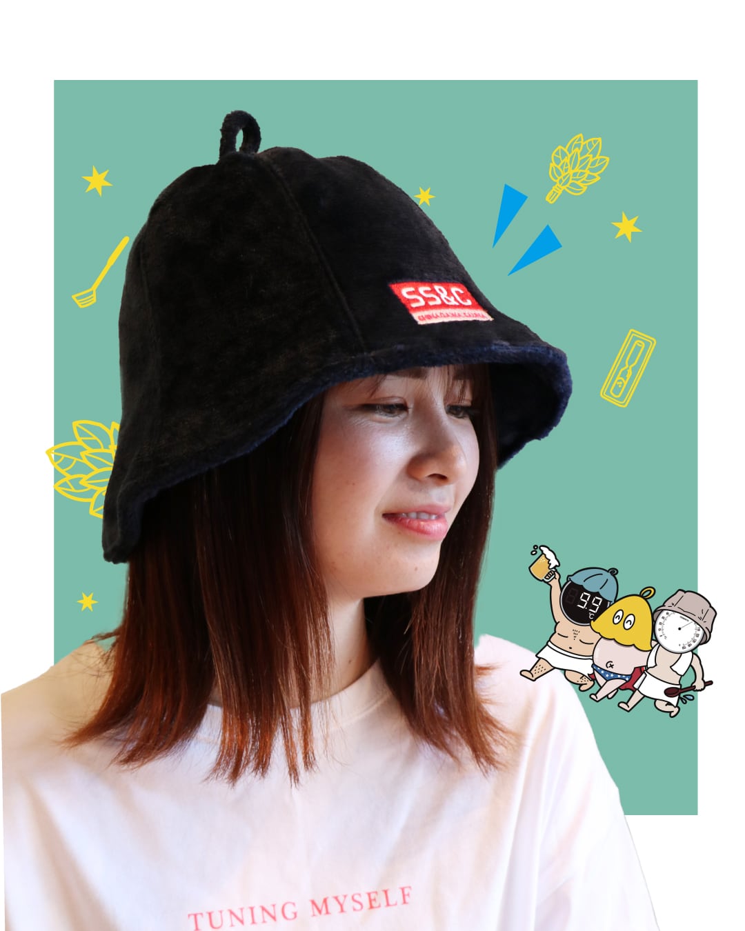 2周年記・数量限定】サウナハット SS&C | 品川サウナ｜公式オンライン