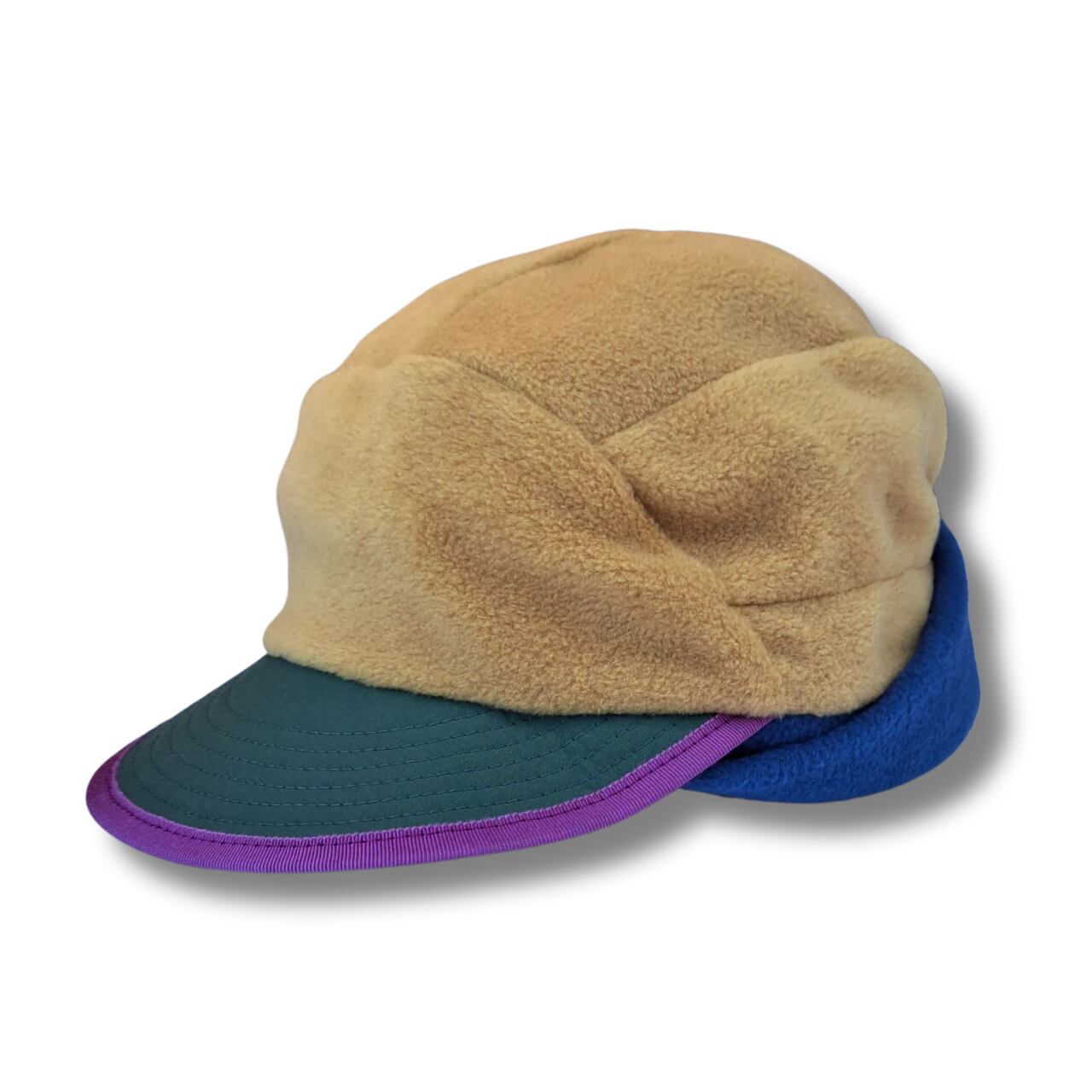 CHI-BEE フリースcap (beige/navy)