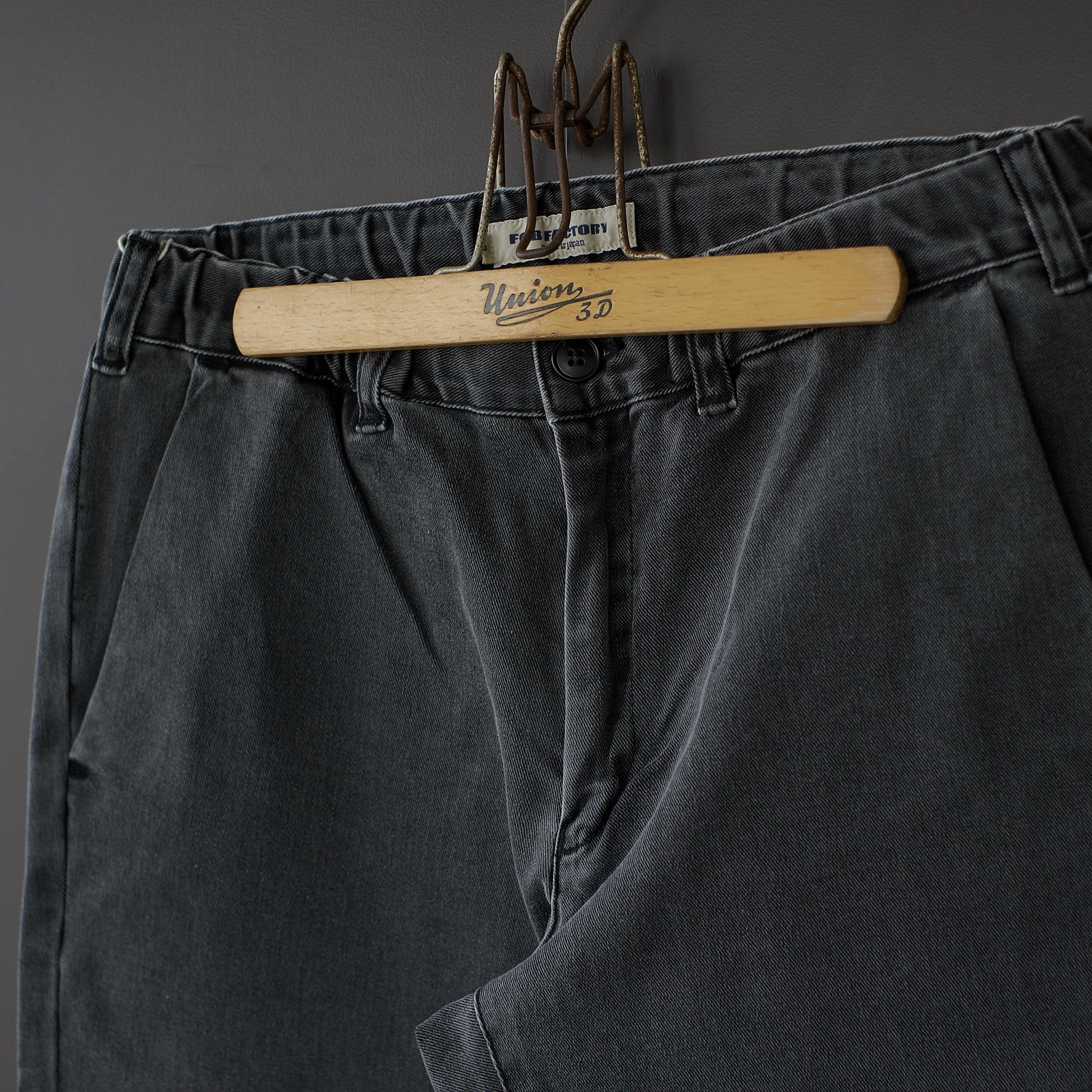 FOB FACTORY】CARROT EASY PANTS (black) dros dro