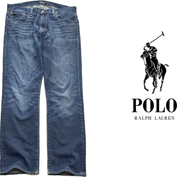 新品！POLO JEANS.CO RALPH LAUREN デニム　アメカジ 1点物◇ラルフローレンPOLOジーンズRLデニムパンツ古着メンズ36