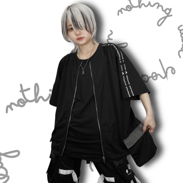 SIDE LINE BIG POCKET SUMMER OUTER【BLACK  ver.】
