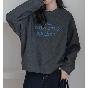 logo print sweatshirt top