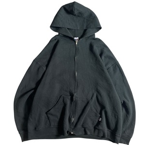 00s RUSSEL ATHLETIC ジップパーカー 無地 黒
