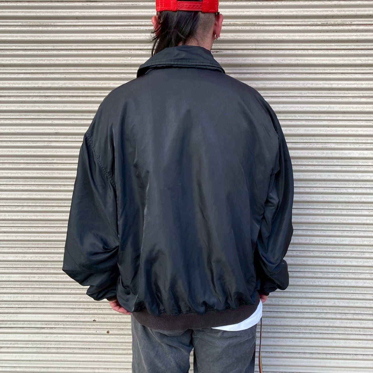 米軍 USAF アメリカ空軍 CWU フライトジャケット 民間 ネイビー