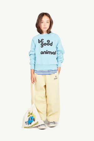 【24AW】the animals observatory(TAO)shark sweatshirt BLUE(4y/6y/8/10y/12y)文字 ライトブルー スウェット