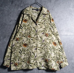 “IMPRESSIONS” Multicolor Flower Pattern Design Shirt