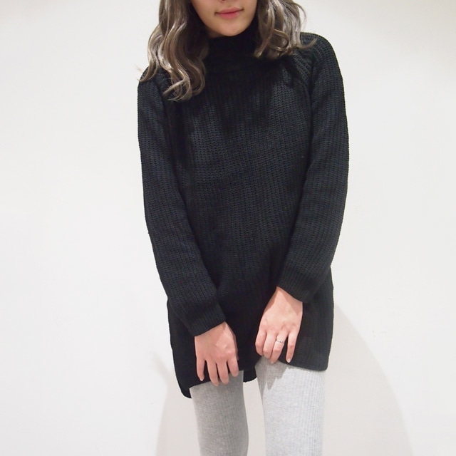 【SALE】BACKLONG TURTLE KNIT