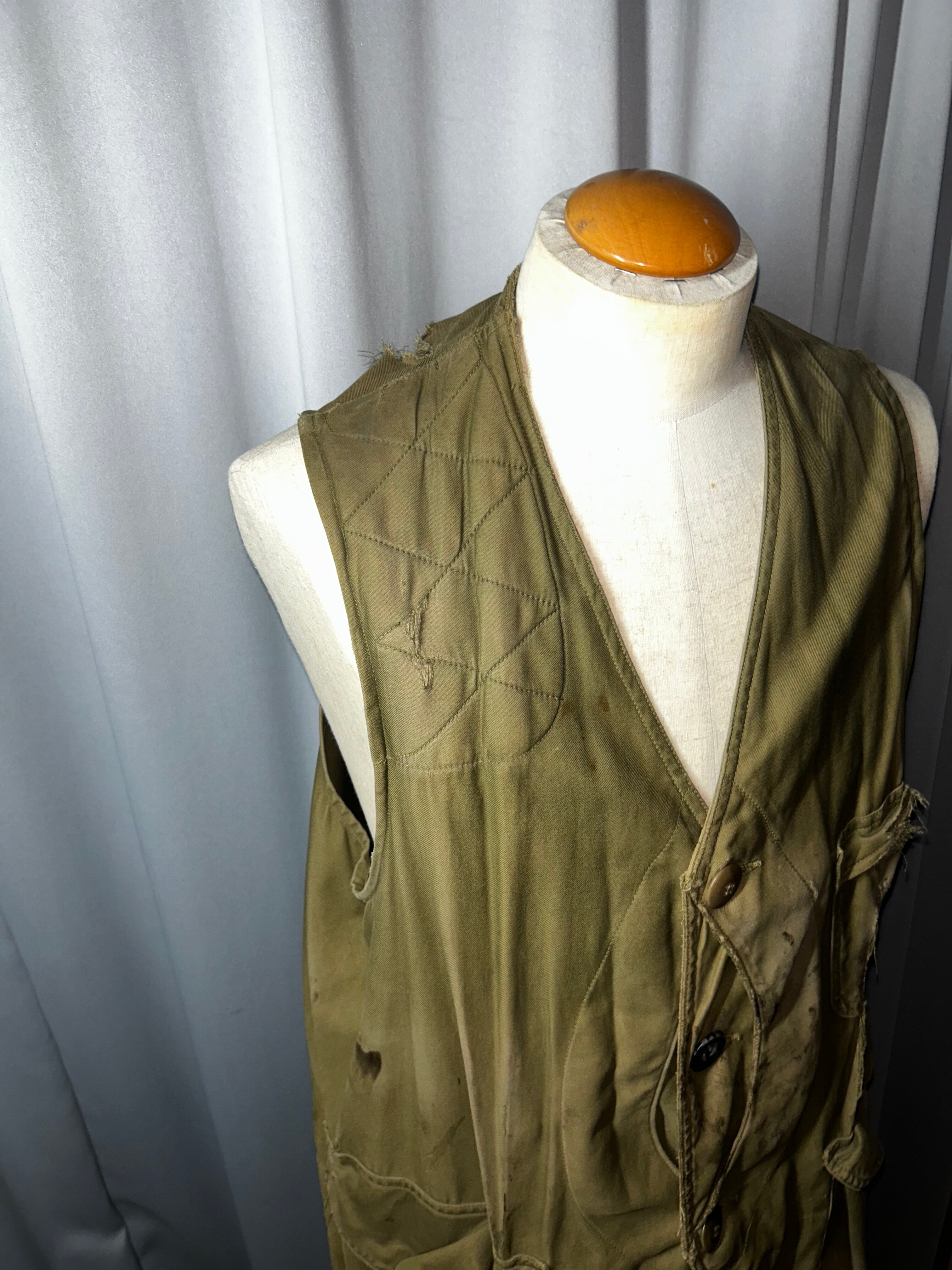 50's “ American Field “ Huntting vest / Half moon | Knot Co. Ltd.
