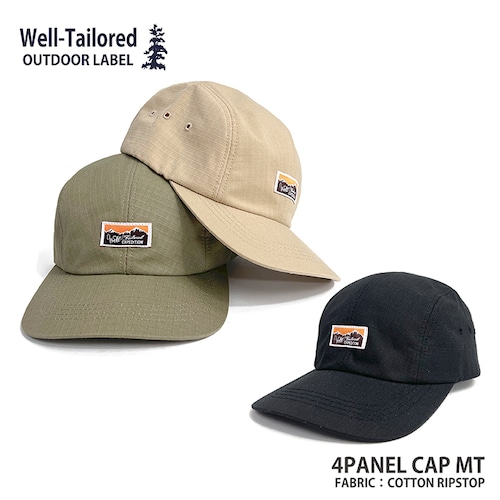 Well-Tailored Outdoor Label / ウェルテイラードアウトドアレーベル ４PANEL CAP MT (WO-2311) ベースボールキャップ ジェットキャップ 帽子 メンズ ブランド