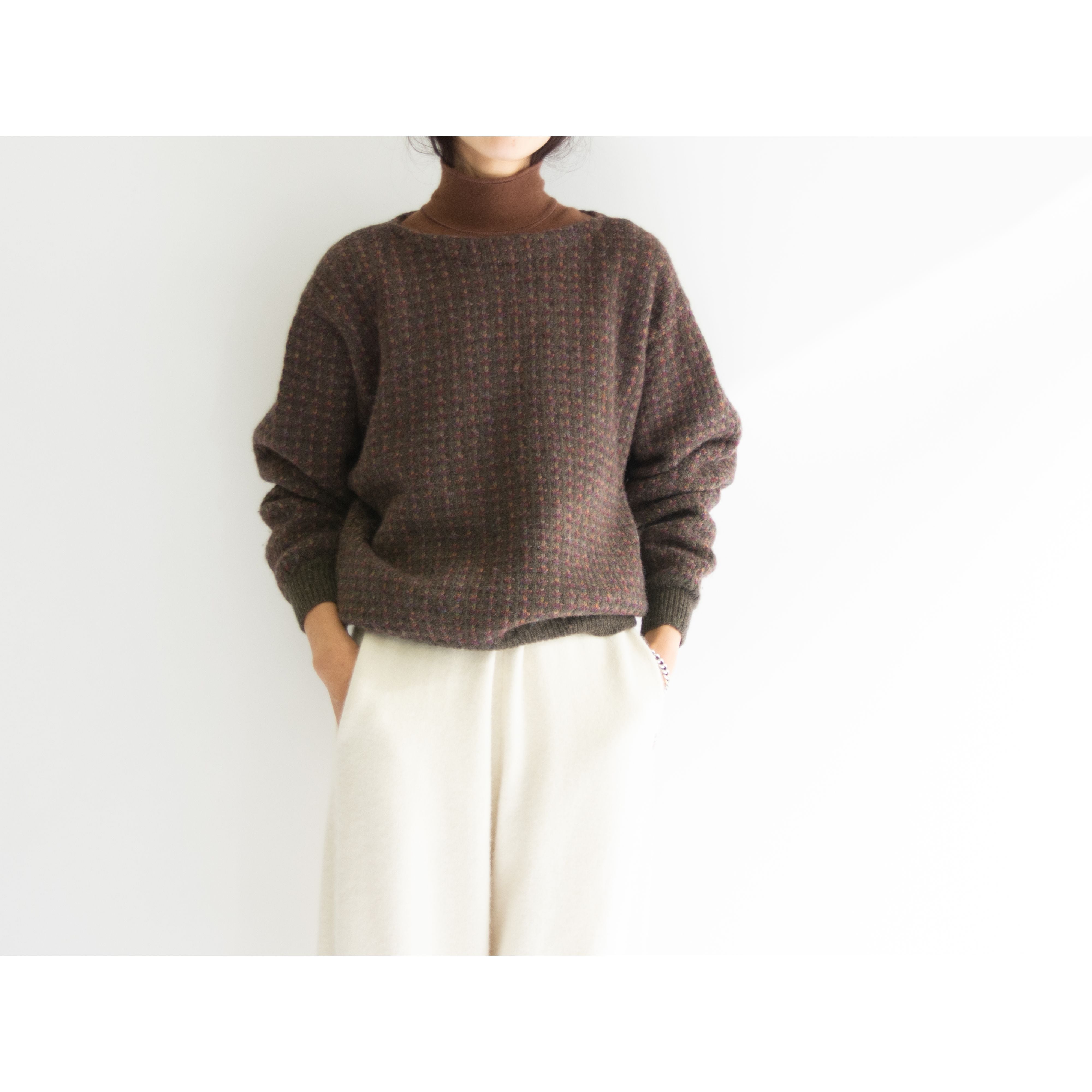 【BRITCHES of Georgetown】Made in Scotland 100% Shetland Wool Sweater（スコットランド製 シェットランドウール プルオーバーセーター ボートネックニット）