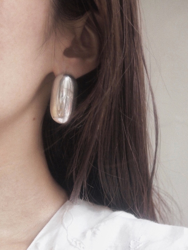 oval pool pierce / earring