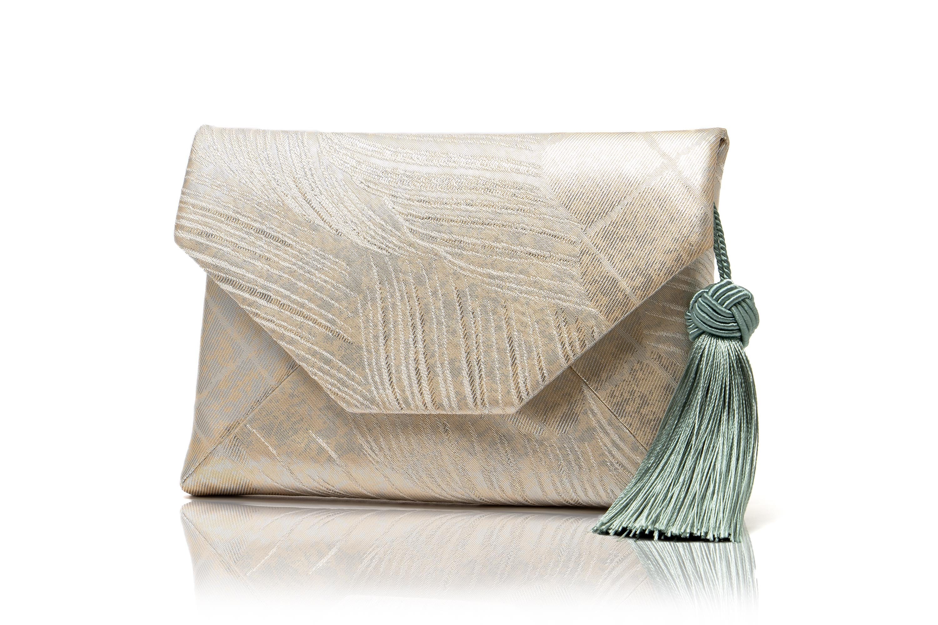 すきや袋/名古屋帯古代錦/波に雲取/白/OSK-NKOD-M65-C11-50