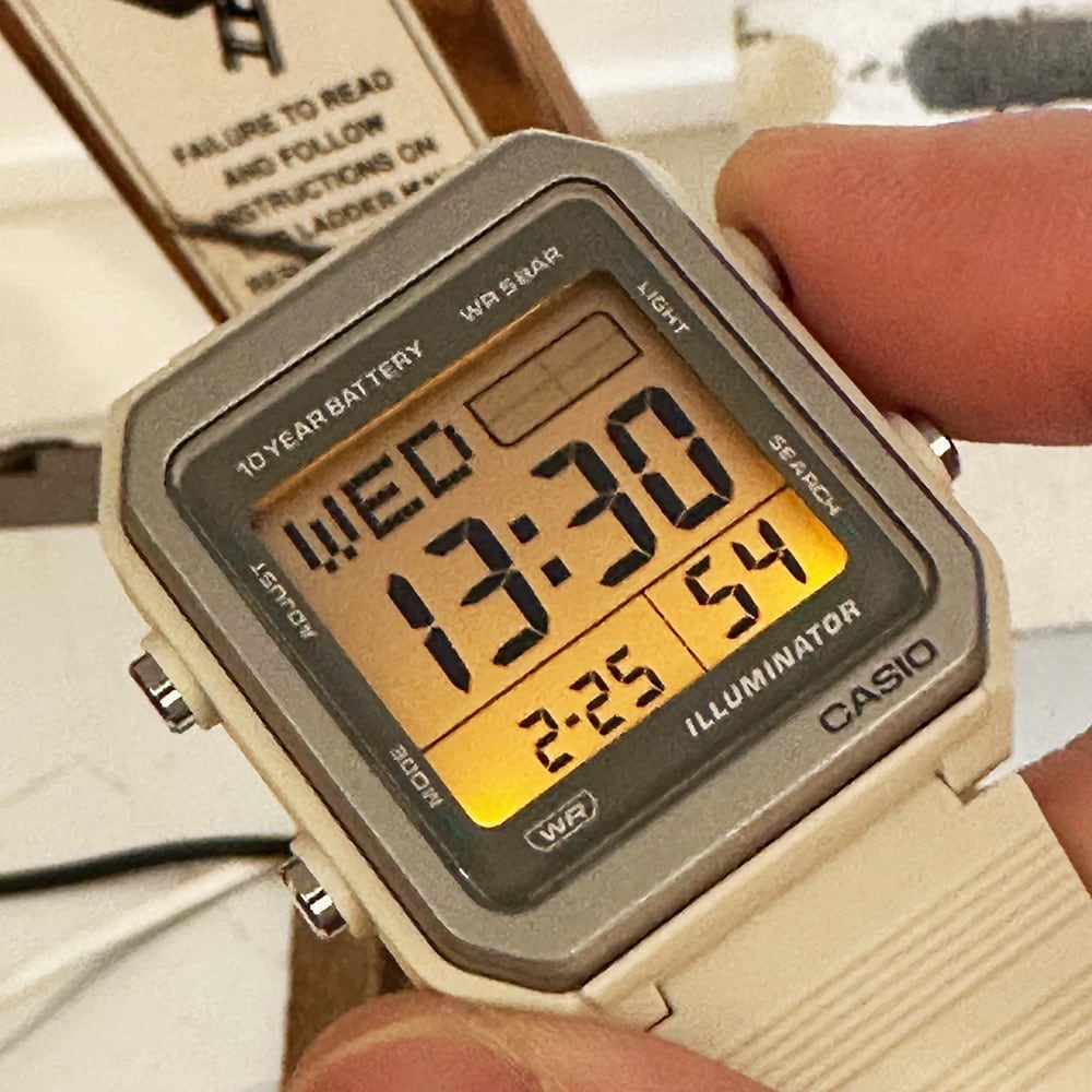 CASIO Collection STANDARD W-221H-8AJF アイボリー カシオ