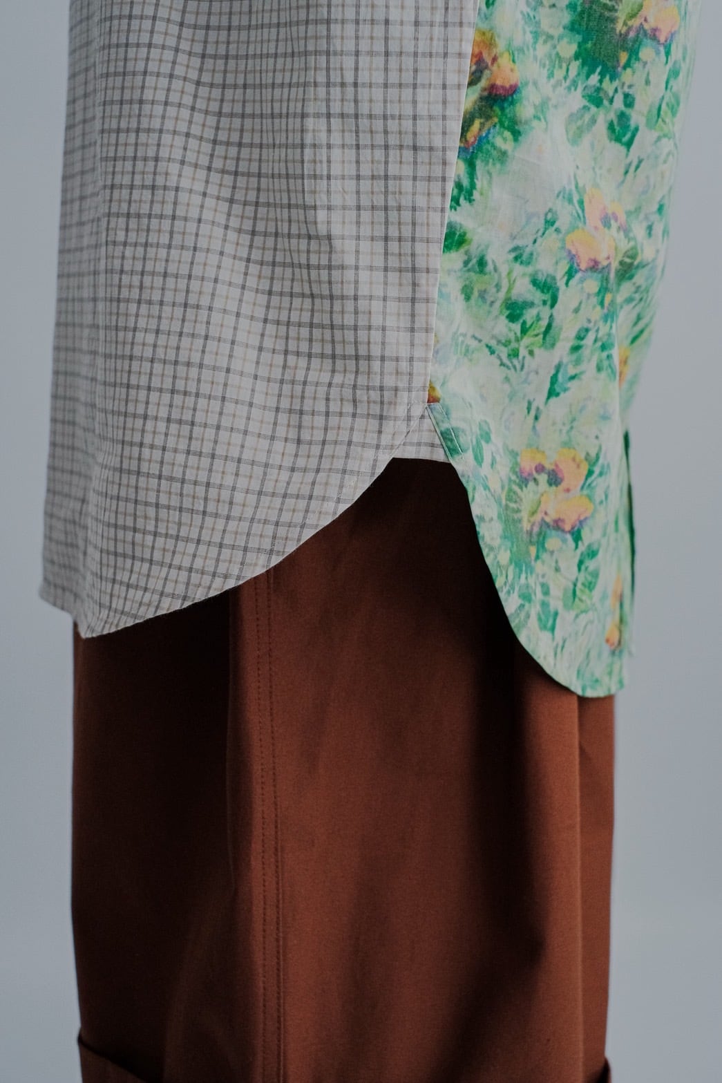 Meryll Rogge】COMBO CLASSIC SHIRT W/ FORMAL COLLAR | puzzle