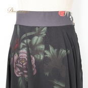 社交ダンス 衣装 TID Tania International Design ボトムス ズボン パンツ レッスンウェア ブラック系 花 花柄 鳥 透け感 かわいい 上品 練習 レッスン ダンス衣装 イベント パーティー レッド系 ブルー系 グリーン系