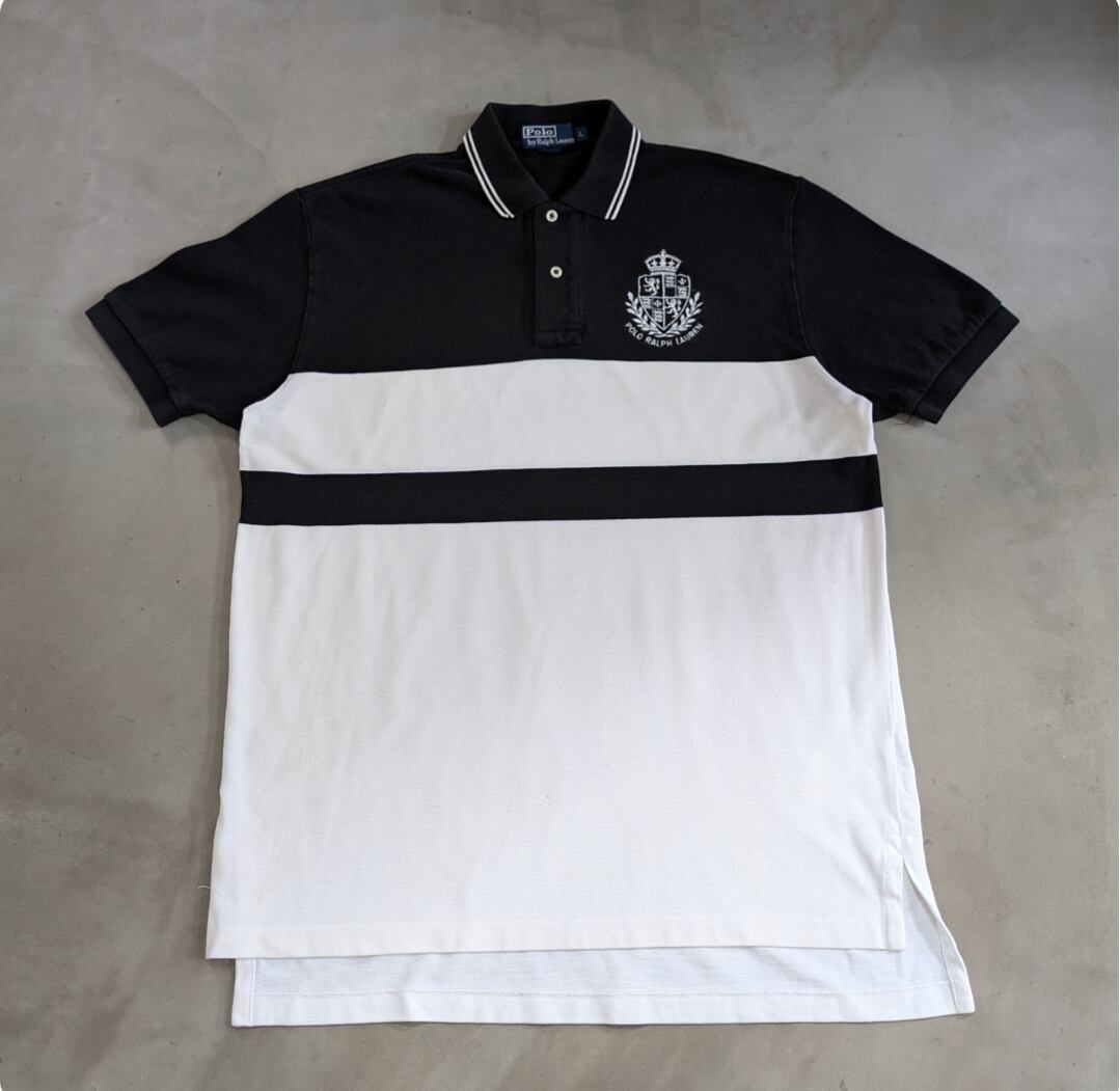ralph lauren embroidery switch polo shirt 小岩店