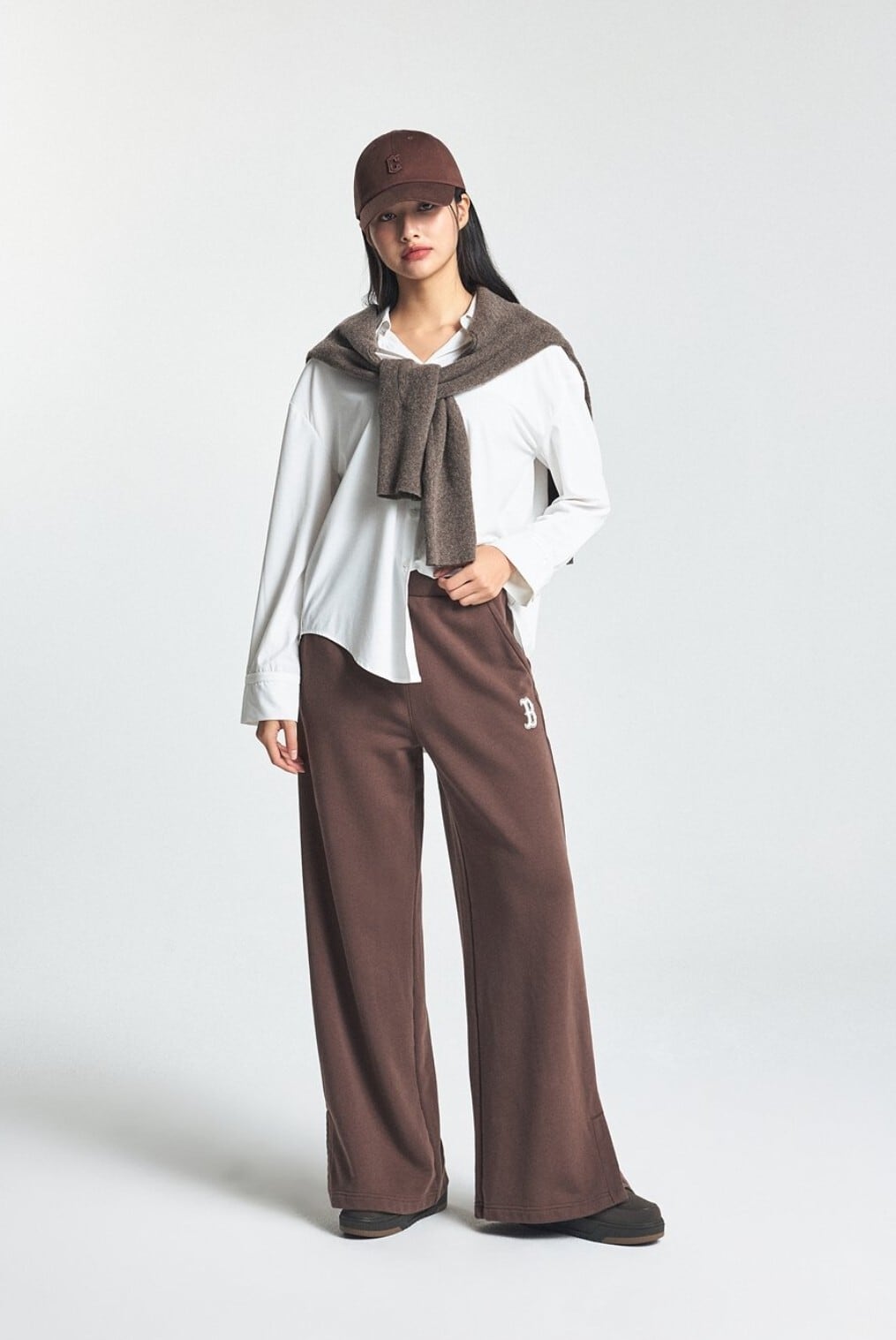 ☆aespa ニンニン 着用！！【MLB】Basic Small Logo Struck Ball CLE