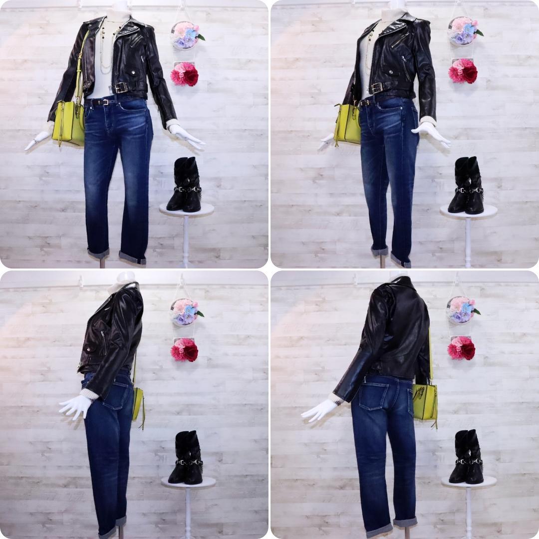 希少 Alexandros×リチウムファム ダブルライダースジャケット S 黒