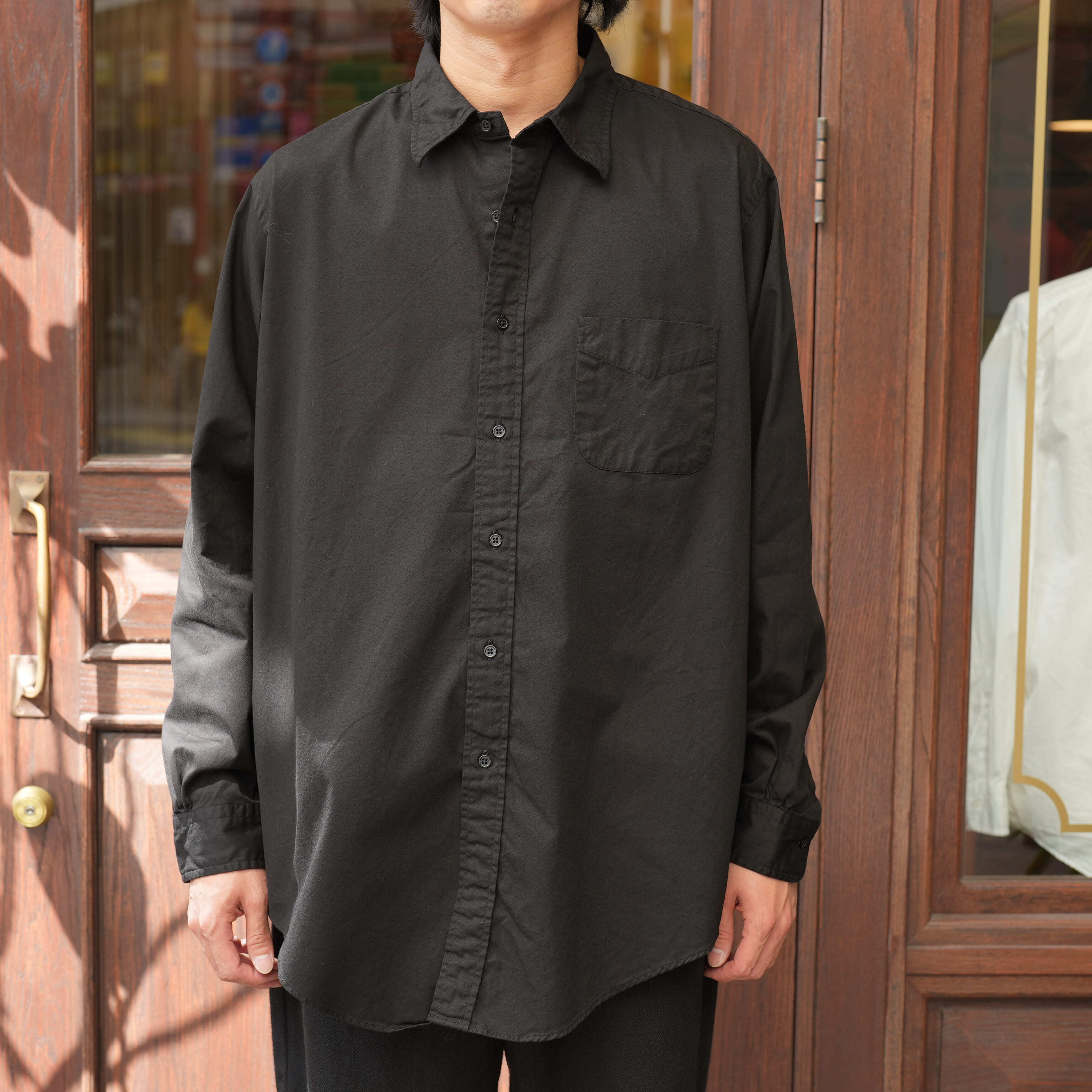 FOUNDOUR (ファウンダ) 26AW "REISSUE REGULAR COLLAR SHIRT" -BLACK②-