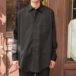 FOUNDOUR (ファウンダ) 26AW "REISSUE REGULAR COLLAR SHIRT" -BLACK②-