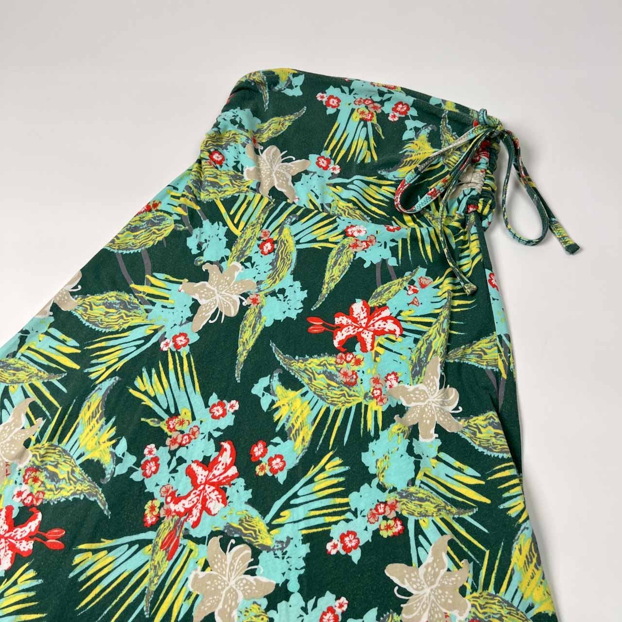 patagonia パタゴニア 花柄 アロハ チューブトップ ワンピース XS /グリーン系