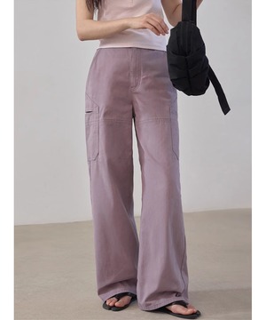 ワイドレッグジーンズ◆purple gray【p-20082】