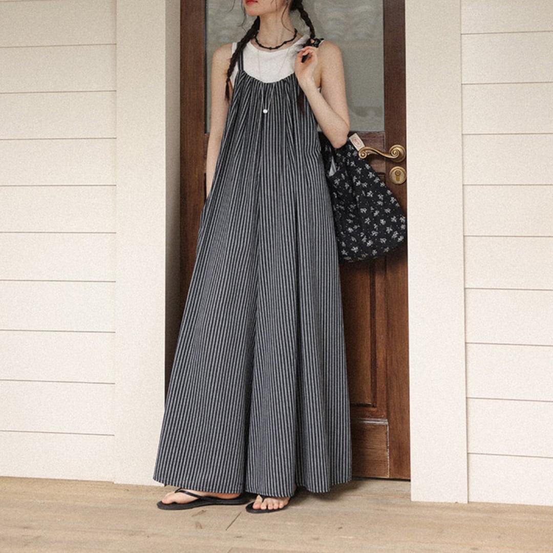 stripe camisole all in one