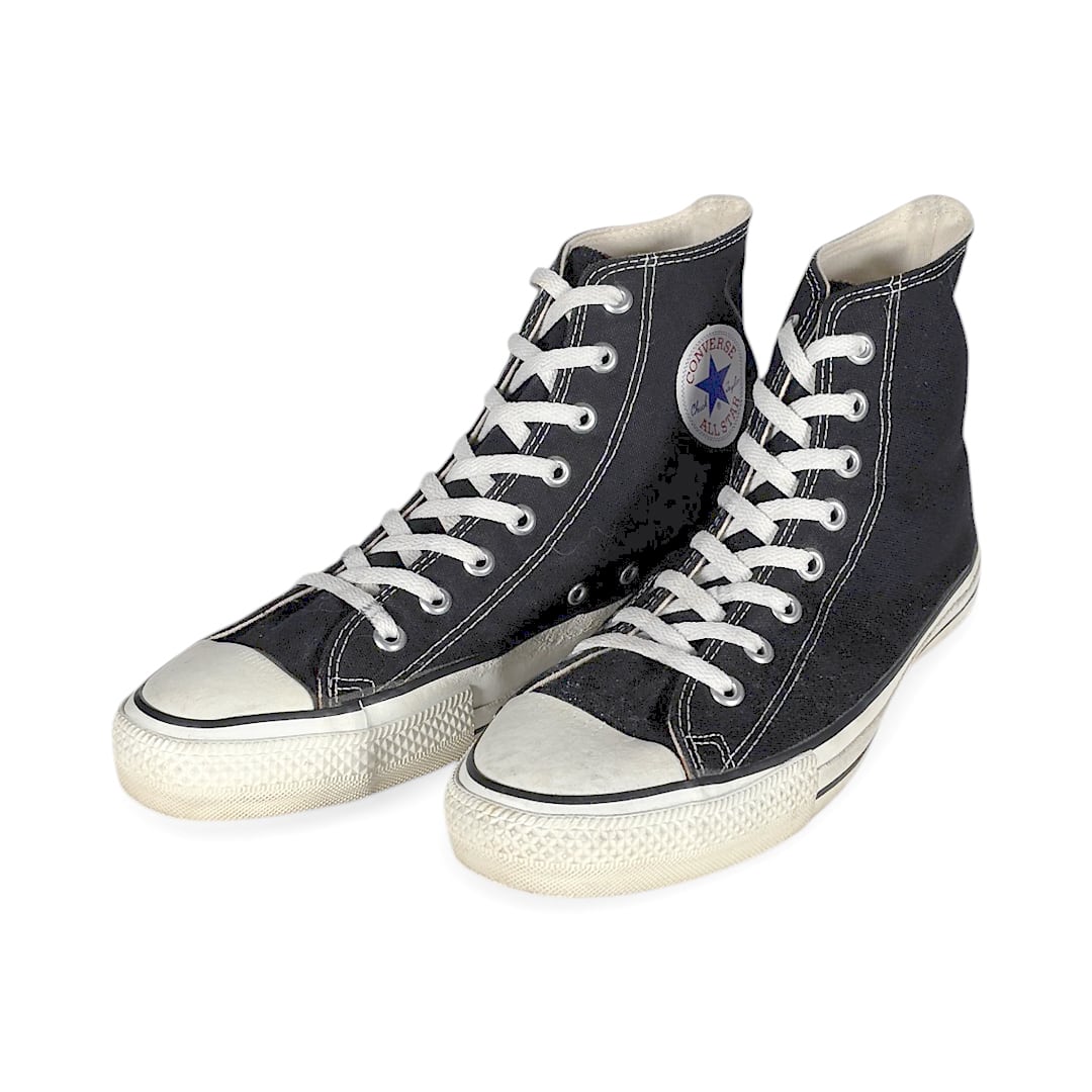 90s コンバース USA製 オールスター ハイカット ヴィンテージ スニーカー ブラック CONVERSE ALLSTAR HI サイズ8.5インチ FC1199