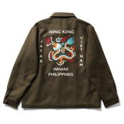 HOUSTON/ヒューストン 51549 MELTON TOUR JACKET (DRAGON) / メルトン ツアージャケット (ドラゴン)