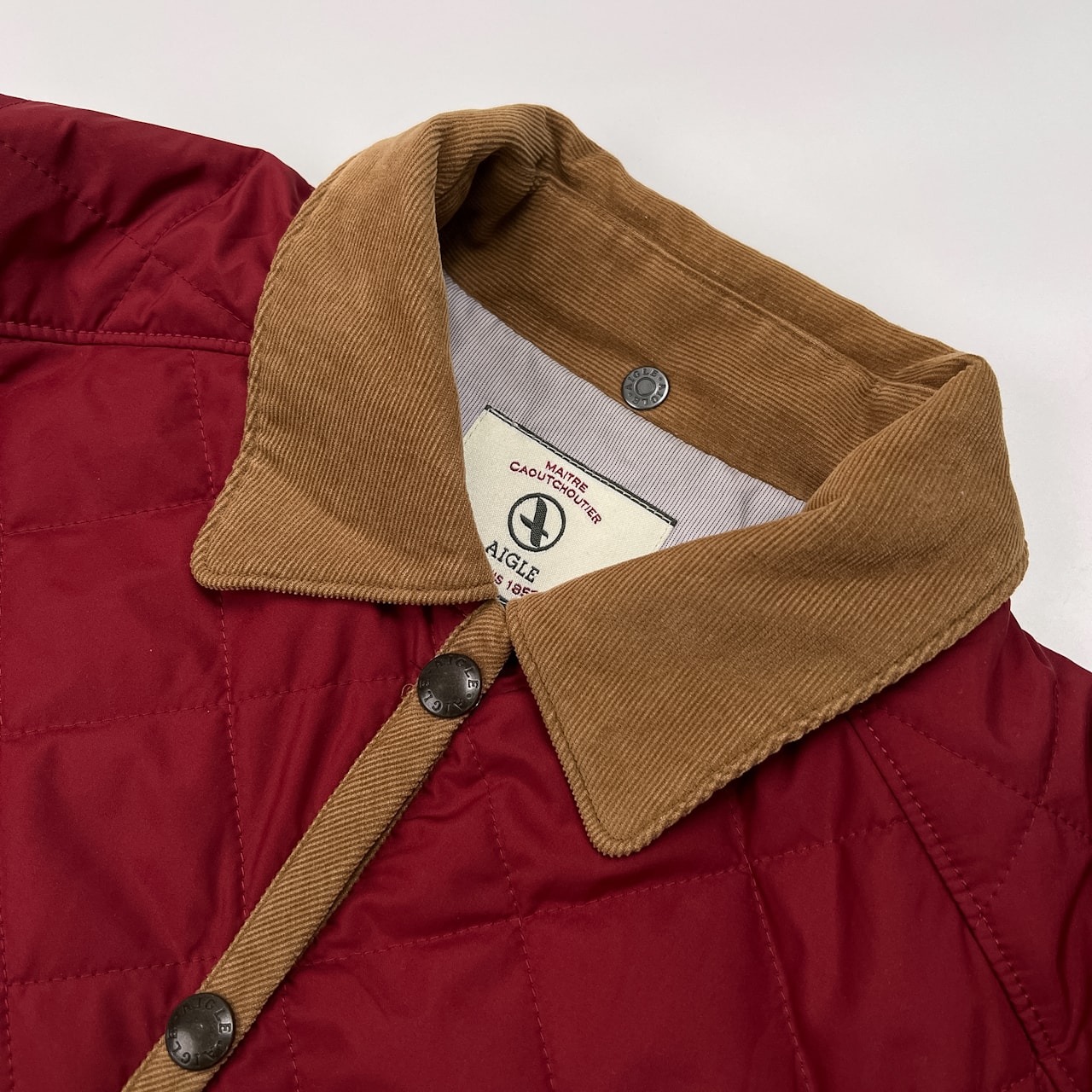AIGLE エーグル 中綿 キルティング コート サイズ M /レッド/アウトドア/レディース