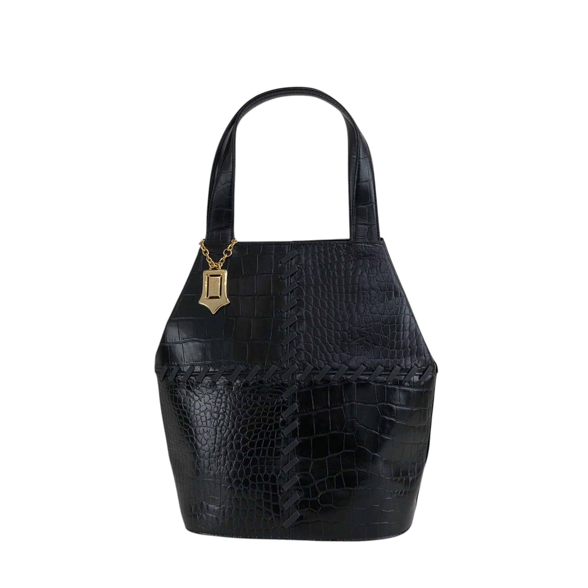 Yves Saint Laurent イヴ・サンローラン ハンドバッグ ブラック YSL