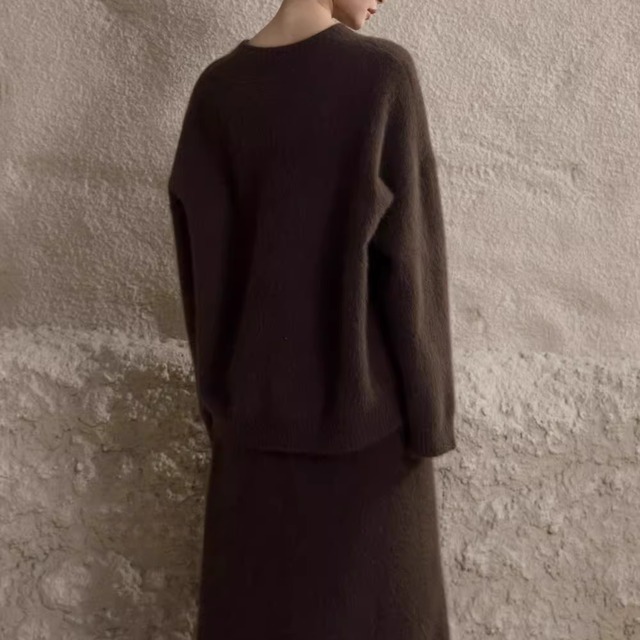 【ルーズソフトプルオーバーニット】P01918