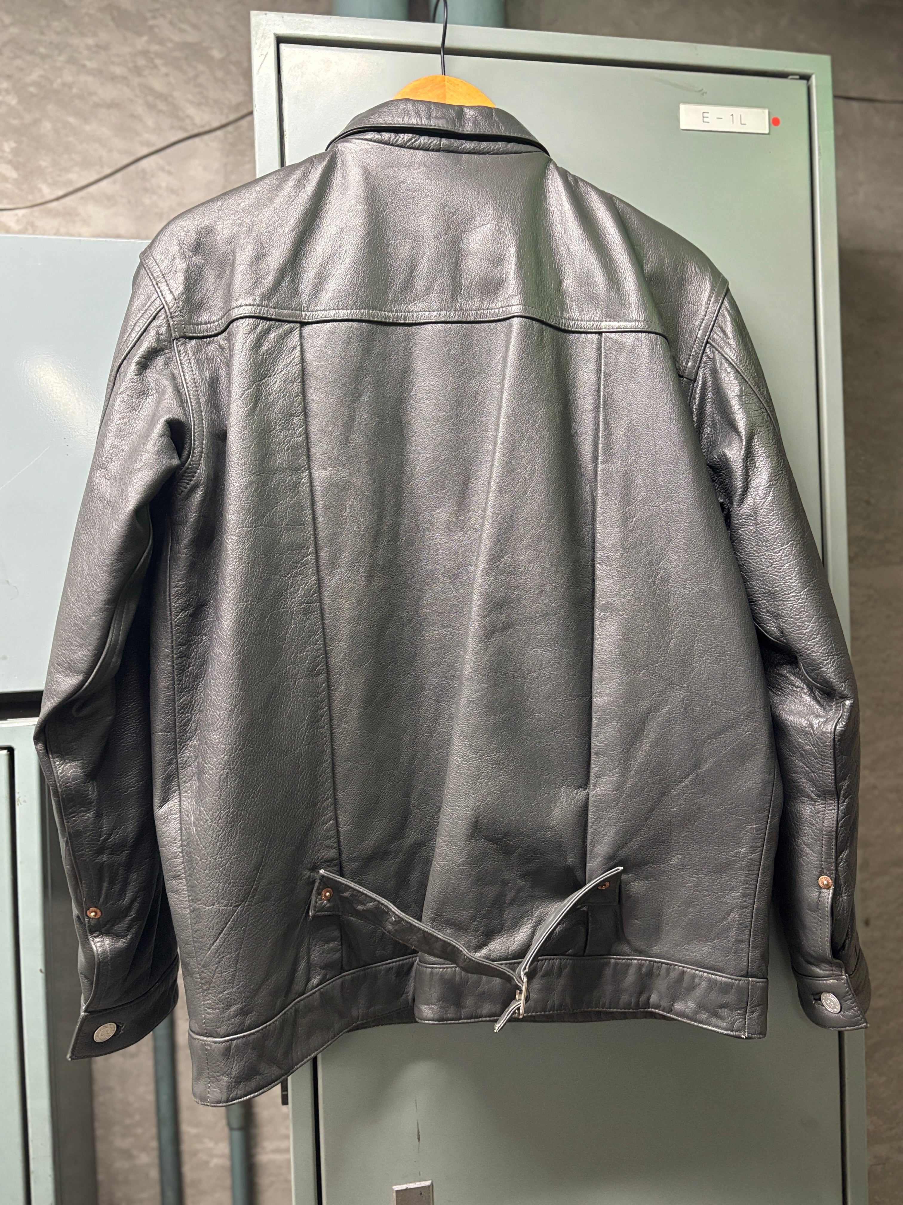 00s REVOLVER/Leather Trucker Jacket/1st type/M/レザ－トラッカー