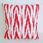 【天然繊維】伝統的織物のクッションカバー･Red109