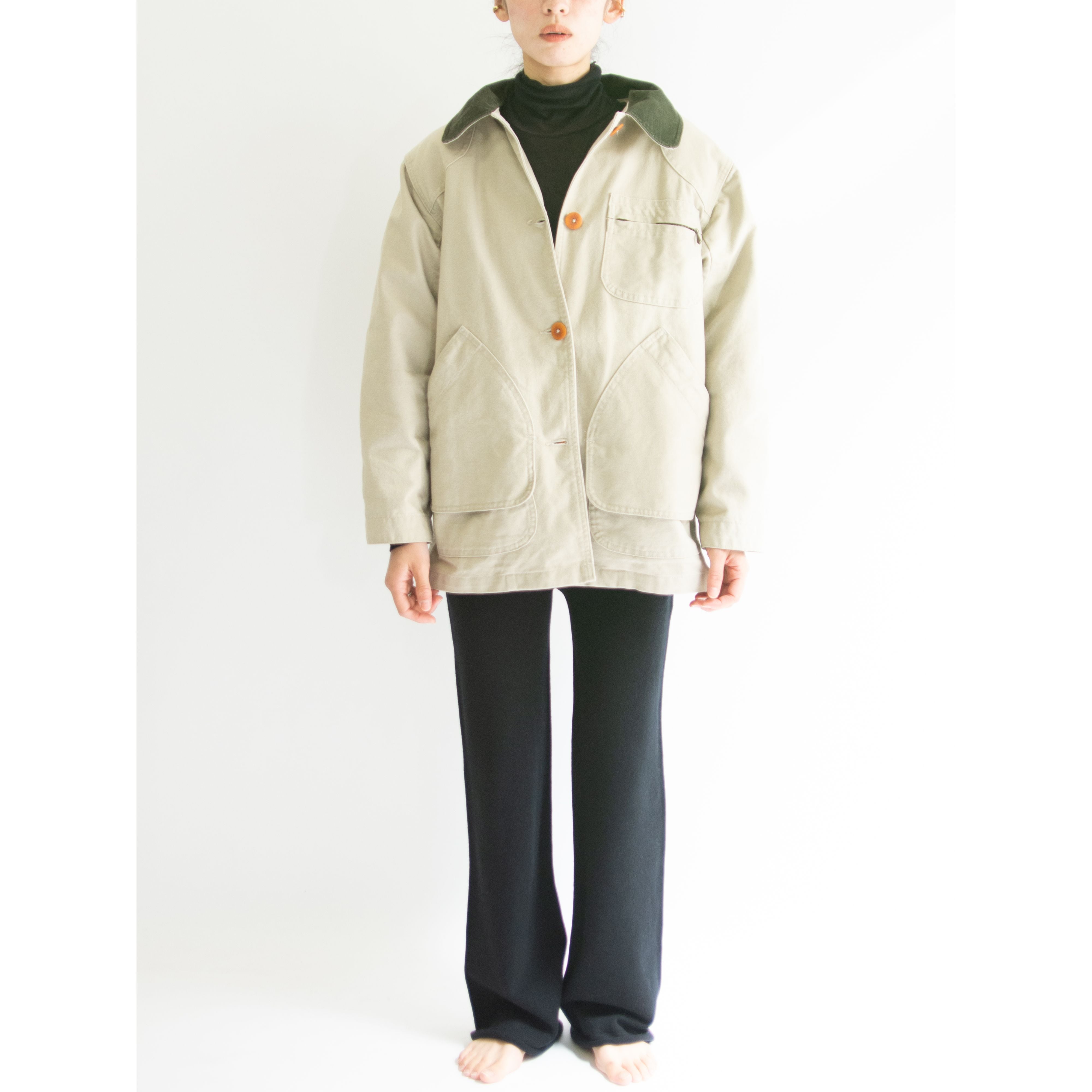 【L.L.Bean】Made in U.S.A. 80-90's "H146" 100% Cotton Jacket With PRIMALOFT Liner（エルエルビーン アメリカ製 プリマロフトライナー付 コットンジャケット）