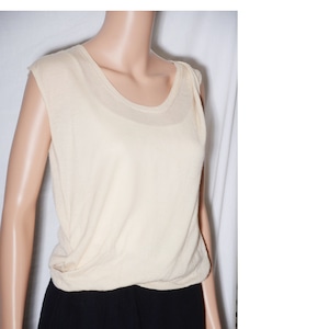 3.1phillip lim  wool/cashmere   asym knit tank