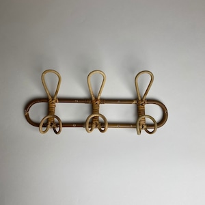 Wall Hanger / ウォールハンガー 3連〈ラタン / フック / 収納 /  子供部屋 / ナチュラルインテリア〉