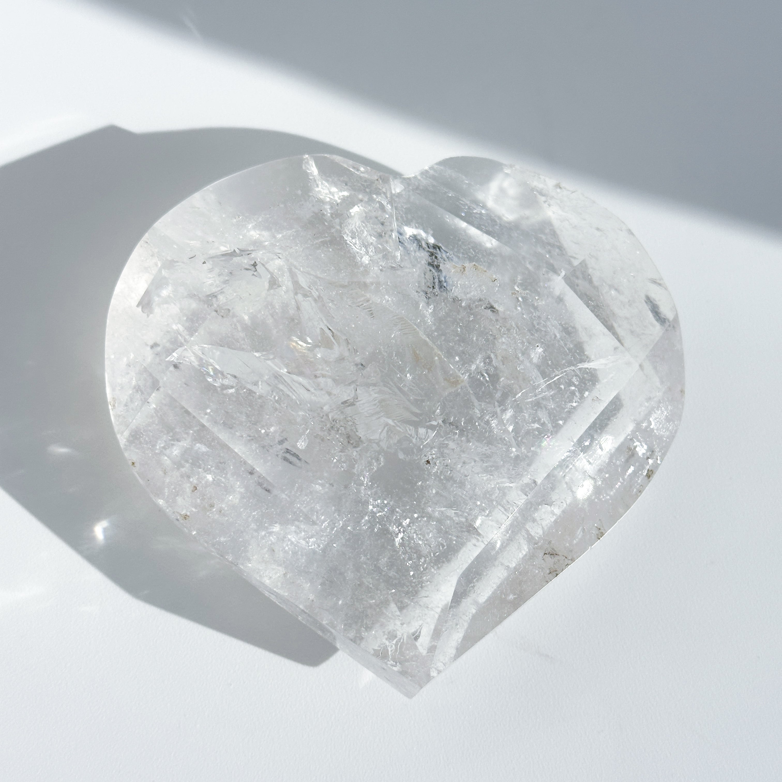 ミナスジェライス産クリアクォーツ ファセットハート 21◇ Clear