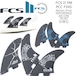 FCS2 フィン MAYHEM DRIVER TRI FIN SET FCS II メイヘム ドライバー トライフィン トライ 3本セット サーフィン サーフボード ショートボード ロスト Matt Biolos マットバイオロス FCS国内正規品 S/50-65 WHITE