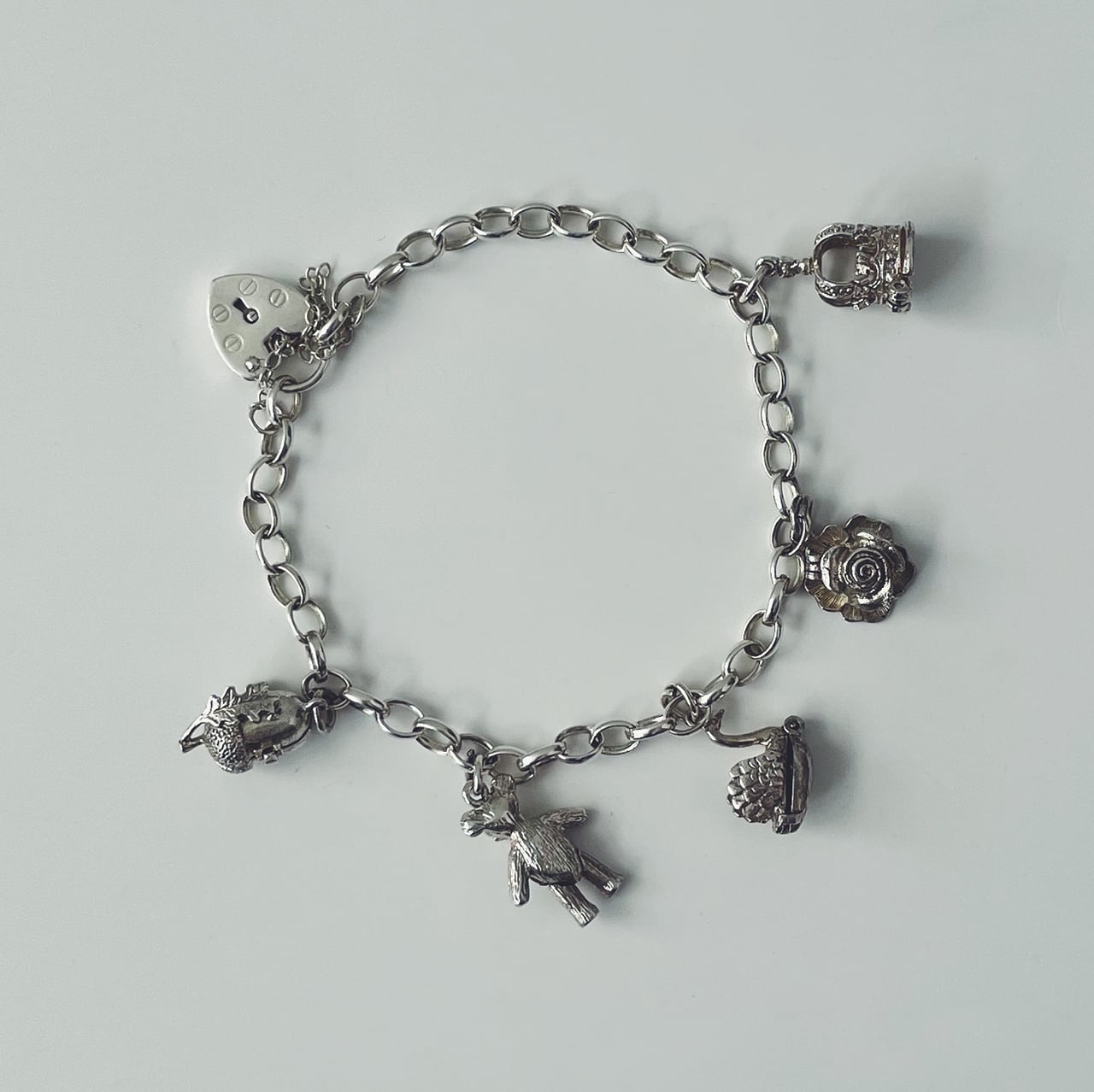 Heart Lock Bracelet｜Silver Charm | SASHIIRO