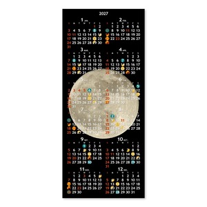 2027 ムーンカレンダー ポストカード 満月 〈たて〉