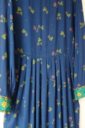 Hand embroidered floral Afghan dress