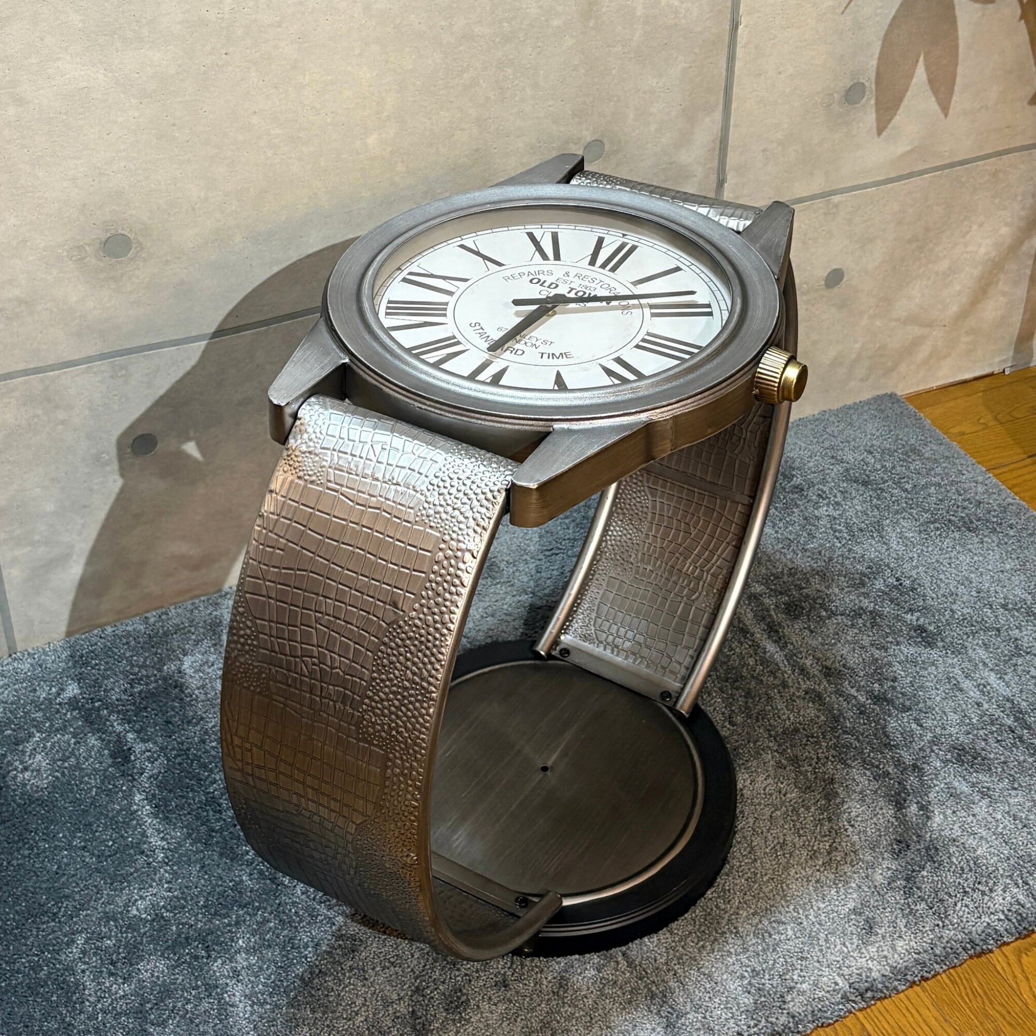 新品】ヴィンテージウォッチ風 サイドテーブル | 腕時計モチーフ