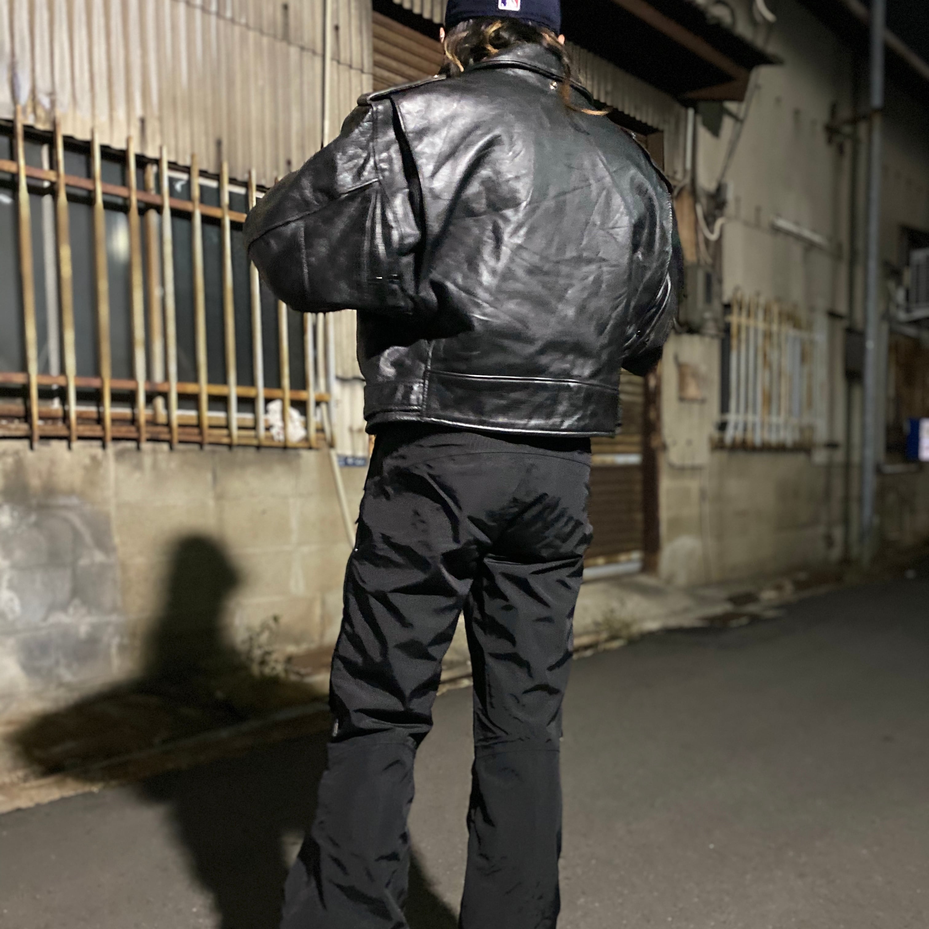 80's 90's パーフェクト バイ ショット ライダースジャケット 革ジャンoutdoor