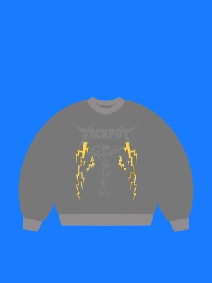 ヴィンテージグラフィックトレーナー　グレー