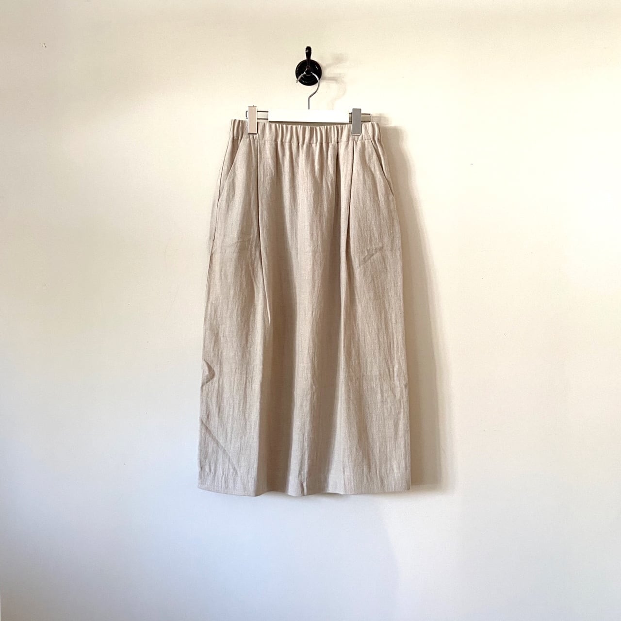 evam eva リネンウールスカート linen wool skirt