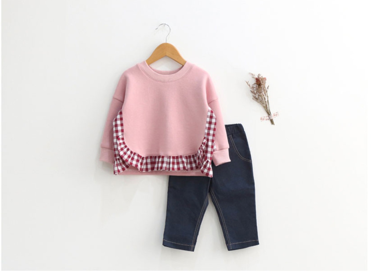 【予約販売】型紙のみ｜子ども用フリル切替トップス｜サイズ90〜150｜商用利用OK】